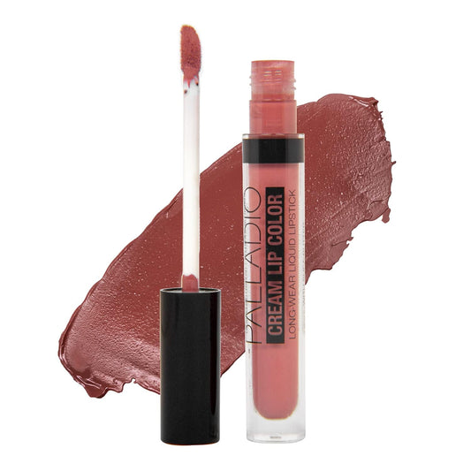 Palladio Long-Wear Cream Lip Color Liquid Lipstick, transfer proof high intensity color pigment, smooth lightweight formula, cream color matte finish Beauty & Personal Care Palladio