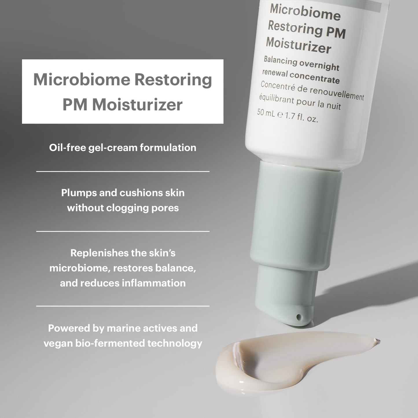 Glo Skin Beauty Microbiome Restoring PM Moisturizer - Oil Free Nighttime Gel-Cream for Acne-Prone Oily Skin, Repairs Skin’s Moisture Barrier, Reduces Beauty & Personal Care Glo Skin Beauty