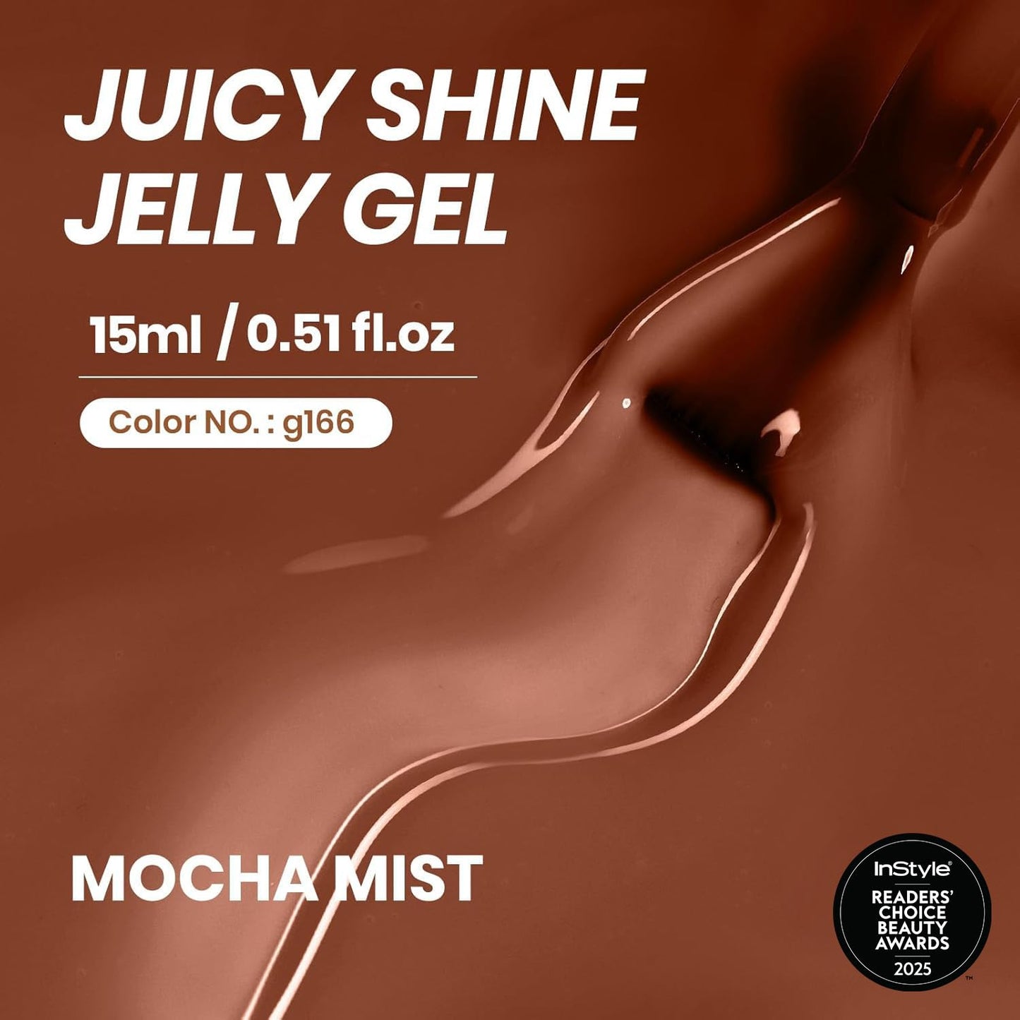 Beetles Brown Gel Nail Polish - 15ML Mocha Jelly Natural Gel Polish Nail Concealer Sheer Translucent Effect Soak Off UV Mist Collection French Nail Beauty and Personal Care beetles Gel Polish