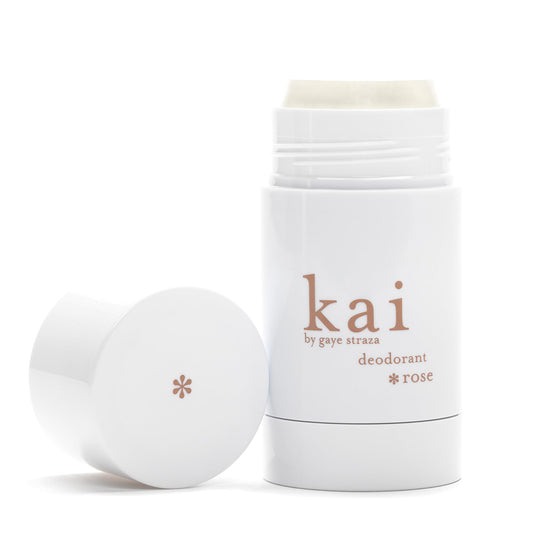 kai Deodorant Rose, 2.6 oz., aluminum free deodorant with chamomile and plant extracts, ideal for sensitive skin, scented kai, layered with rose Beauty and Personal Care kai