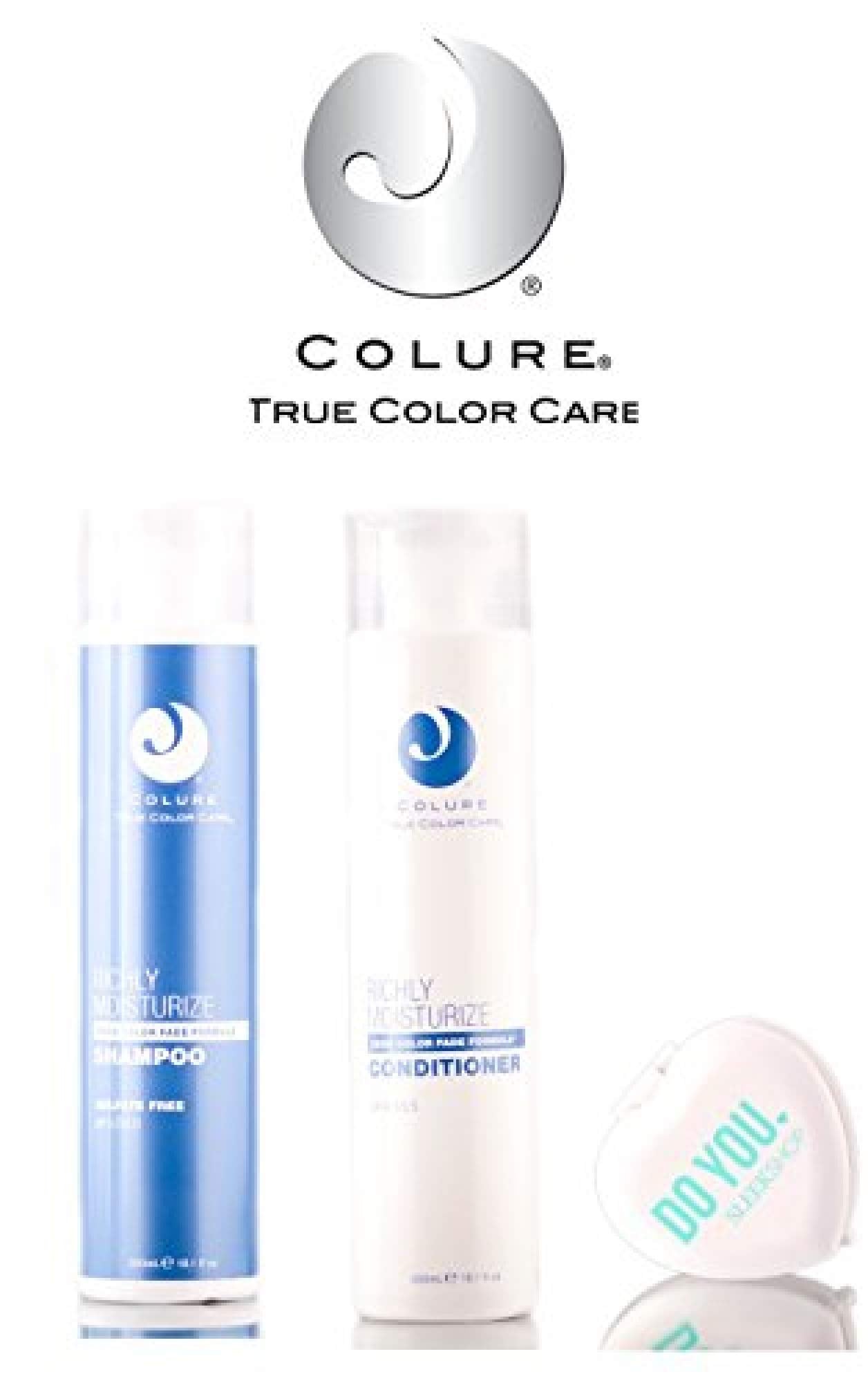 Colure True Color Care Richly Moisturize Shampoo & Conditioner DUO Set (with Sleek Compact Mirror) (10.1 oz / 300ml Kit) Beauty & Personal Care COLURE