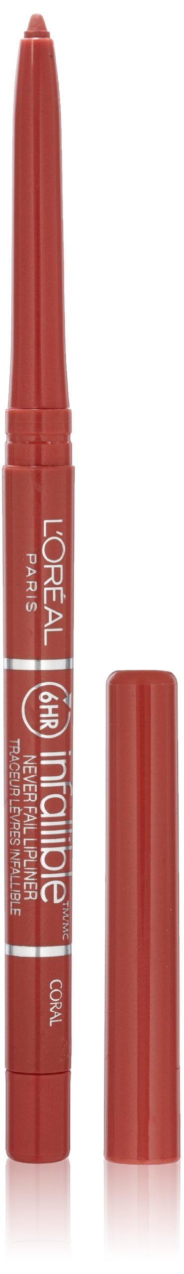 L'Oréal Paris Colour Riche Never Fail Lip Liner, Coral, 0.009 oz. Beauty & Personal Care L'Oreal Paris