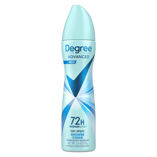 Degree MotionSense Dry Spray Antiperspirant, Shower Clean 3.8 oz (Pack of 8) Beauty and Personal Care Degree