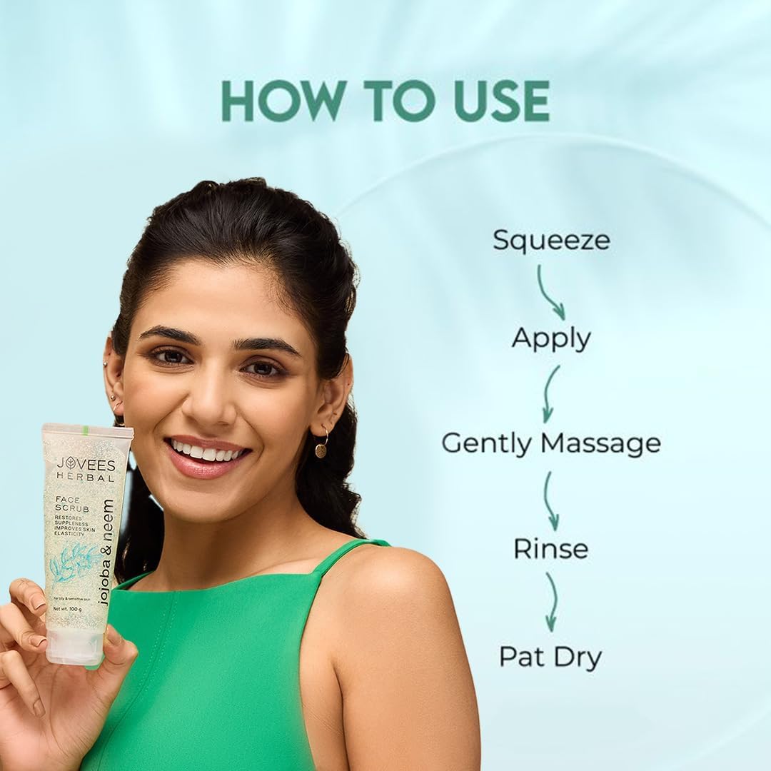 'Jovees Jojoba and Neem Face Scrub, 100ml Beauty & Personal Care Jovees