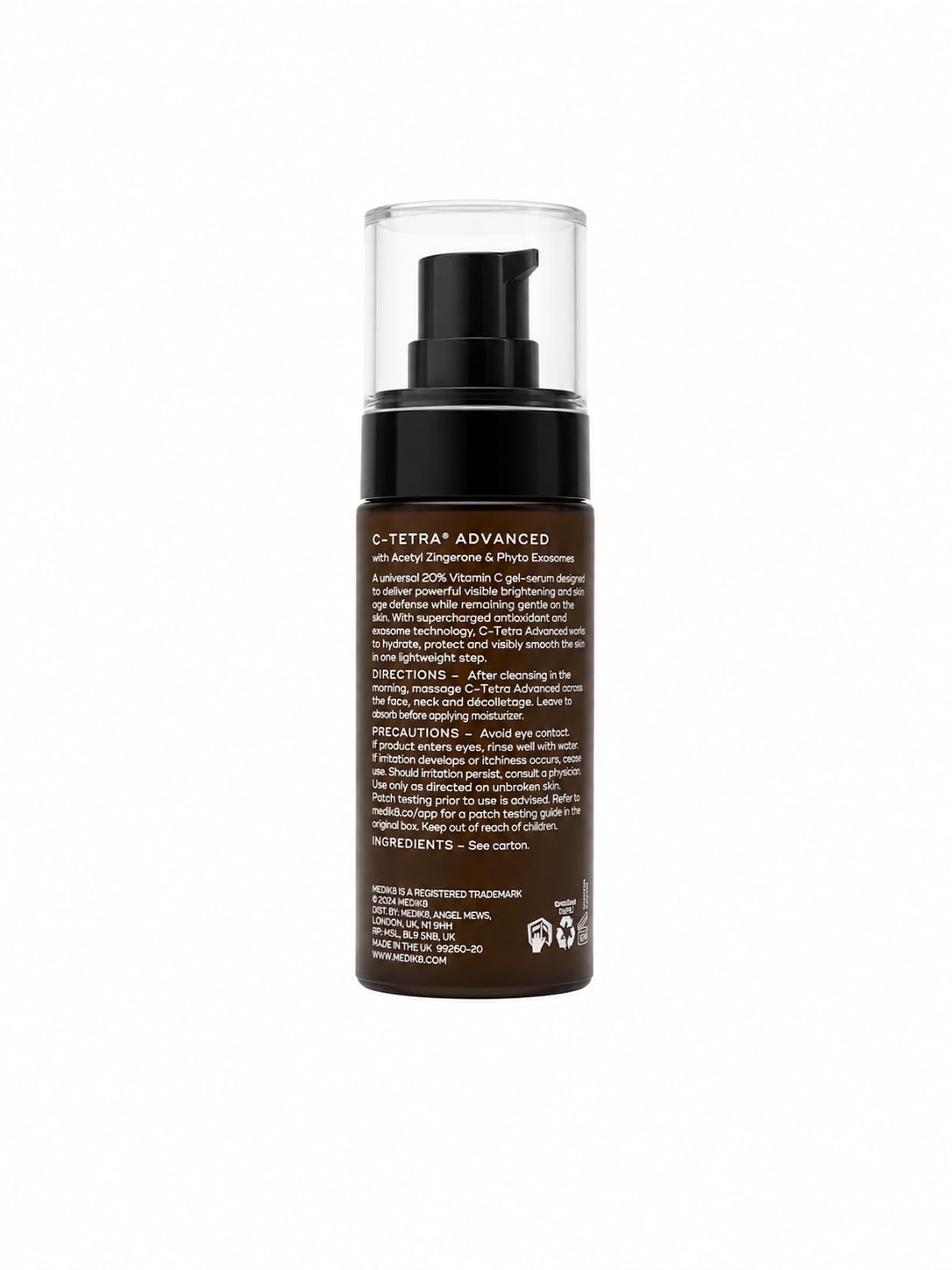 Medik8 C-Tetra Advanced Vitamin C Face Serum with Hyaluronic Acid | Lightweight Daily Facial Serum | Vegan 1.0 fl oz Beauty & Personal Care Medik8