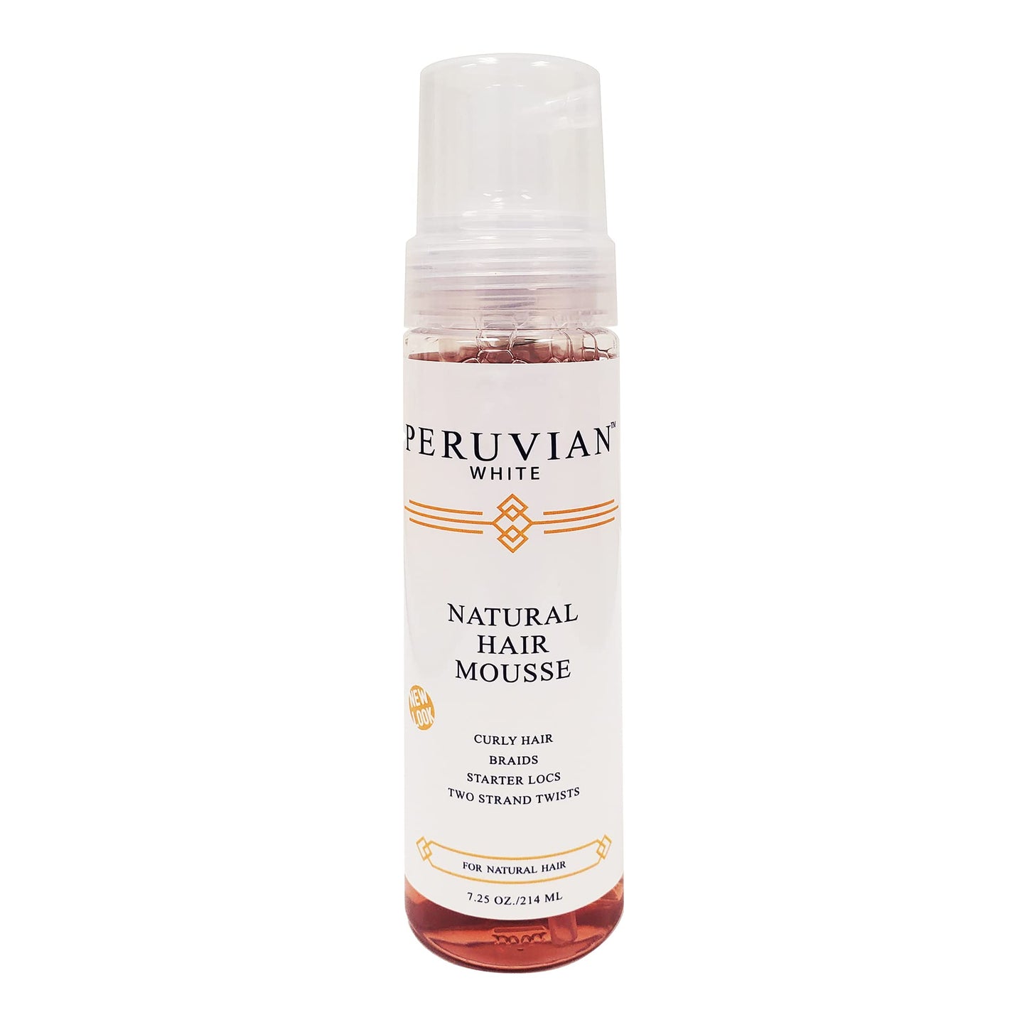 Peruvian white Natural Hair Mousse for Curly Hair, Braids, Starter Locs, Two Strand Twists, 7.25 oz. Beauty & Personal Care Peruvian white