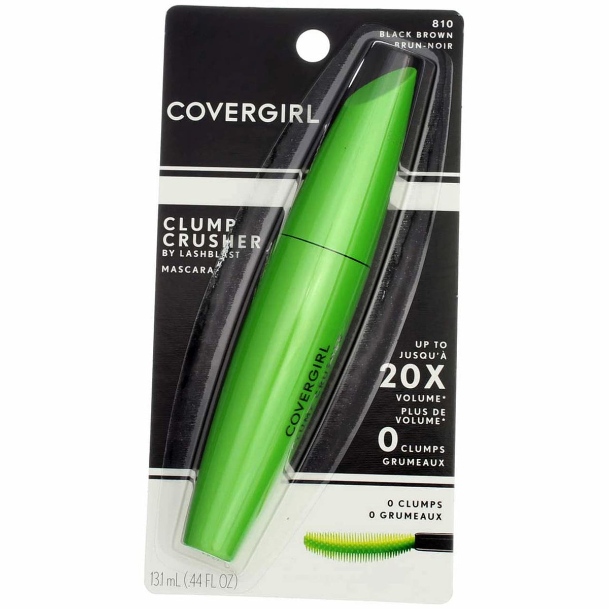 CoverGirl Clump Crusher Mascara By Lashblast, Black Brown [810] 0.44 oz (Pack of 2) Beauty & Personal Care COVERGIRL