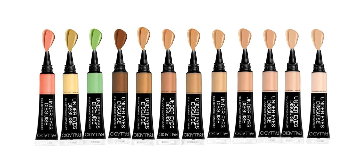 Palladio Full Coverage Concealer - Creamy Face & Under Eye Formula, Disguises Dark Circles, Blemishes, Fine Lines, Evens Skin Tone (Creme Brule) Beauty & Personal Care Palladio