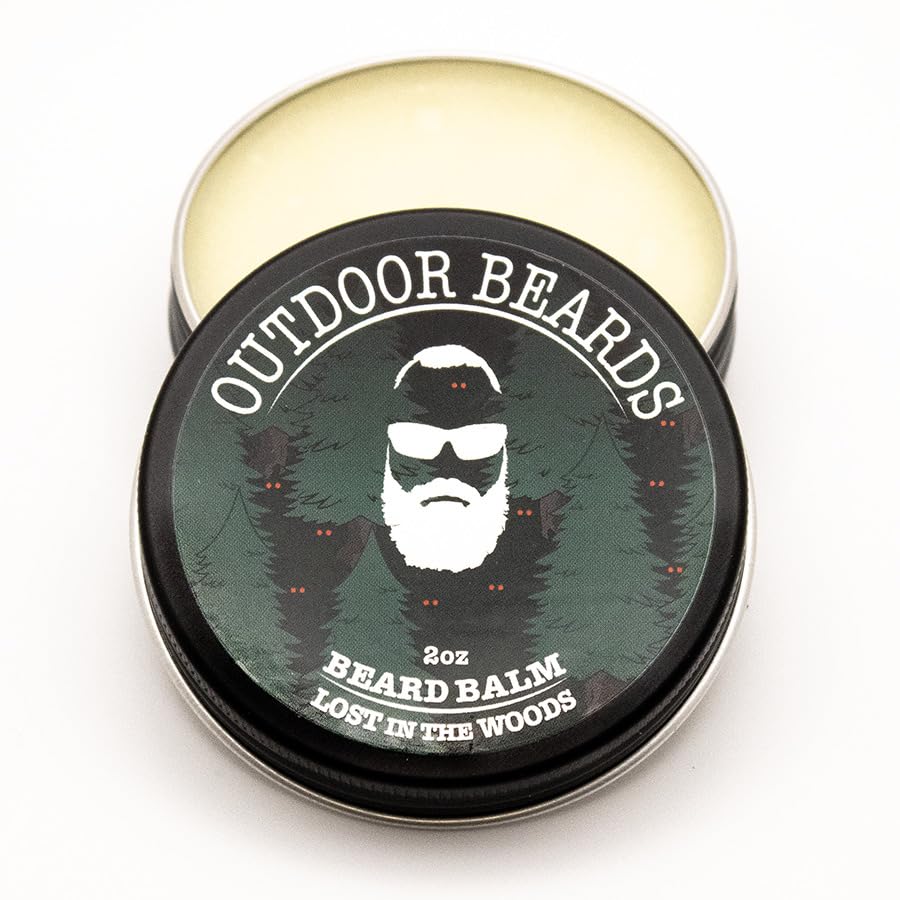 Outdoor Beards Beard Balm - 2 oz Cleansing Balm for Beards Short or Long - Beard Conditioner for Men - Essential Moisturizer for Every Man's Beard Beauty and Personal Care Outdoor Beards