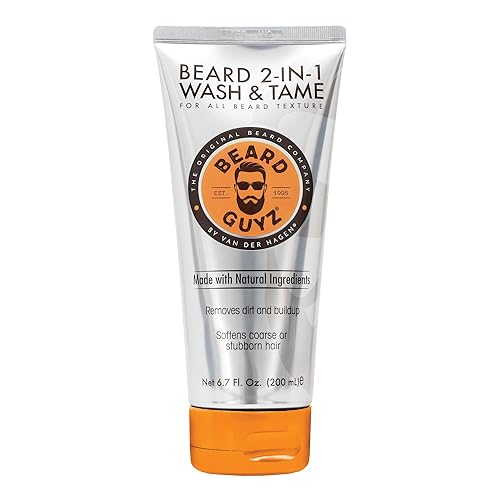 Beard Guyz 2-in-1 Beard Wash and Conditioner, Deep Cleansing Beard Shampoo for Men, Softening & Taming Formula - 6.7 oz (Pack of 1) Beauty & Personal Care Beard Guyz