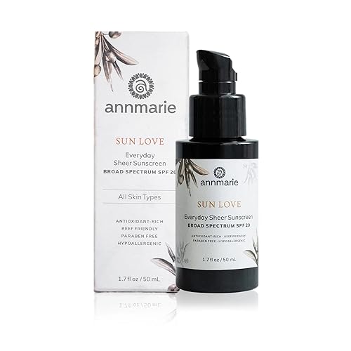 Annmarie Skin Care Sun Love SPF 20 Sunscreen - Reef Safe. - Non-Nano Zinc Oxide Sunscreen with Moisturizing Organic Pumpkin, Sunflower, Hemp Seed Beauty & Personal Care annmarie