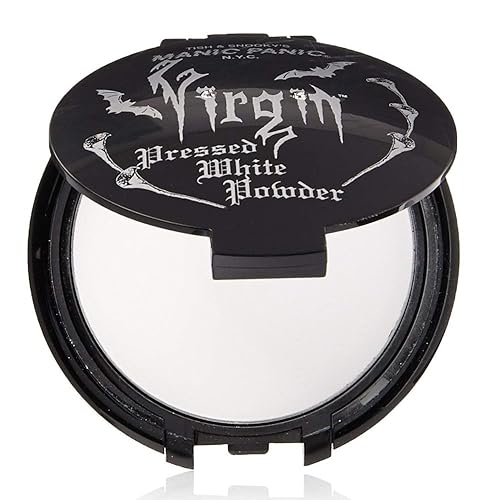 MANIC PANIC Vampyre's Veil Virgin White Pressed Powder - Matte Setting Powder for Cosplay, Theatrical & Goth Makeup - Full Coverage Face Makeup Beauty & Personal Care MANIC PANIC