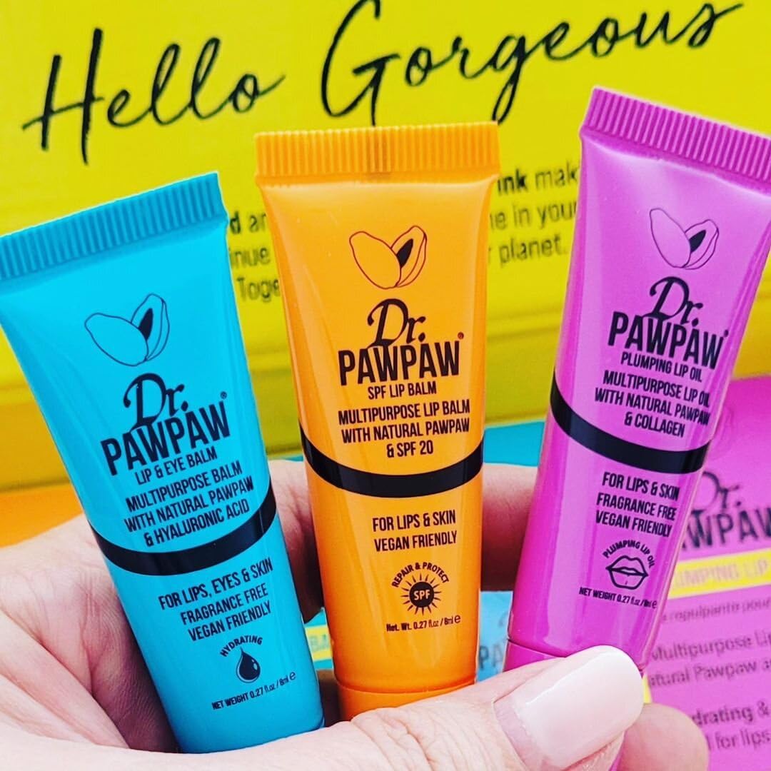 Dr. PawPaw Multipurpose Lip and Eye Balm - Vegan Hydrating Lip Balm - Moisturizing Eye Cream with Natural PAWPAW and Hyaluronic Acid - 0.27 oz Beauty and Personal Care Dr. PAWPAW ORIGINAL BALM