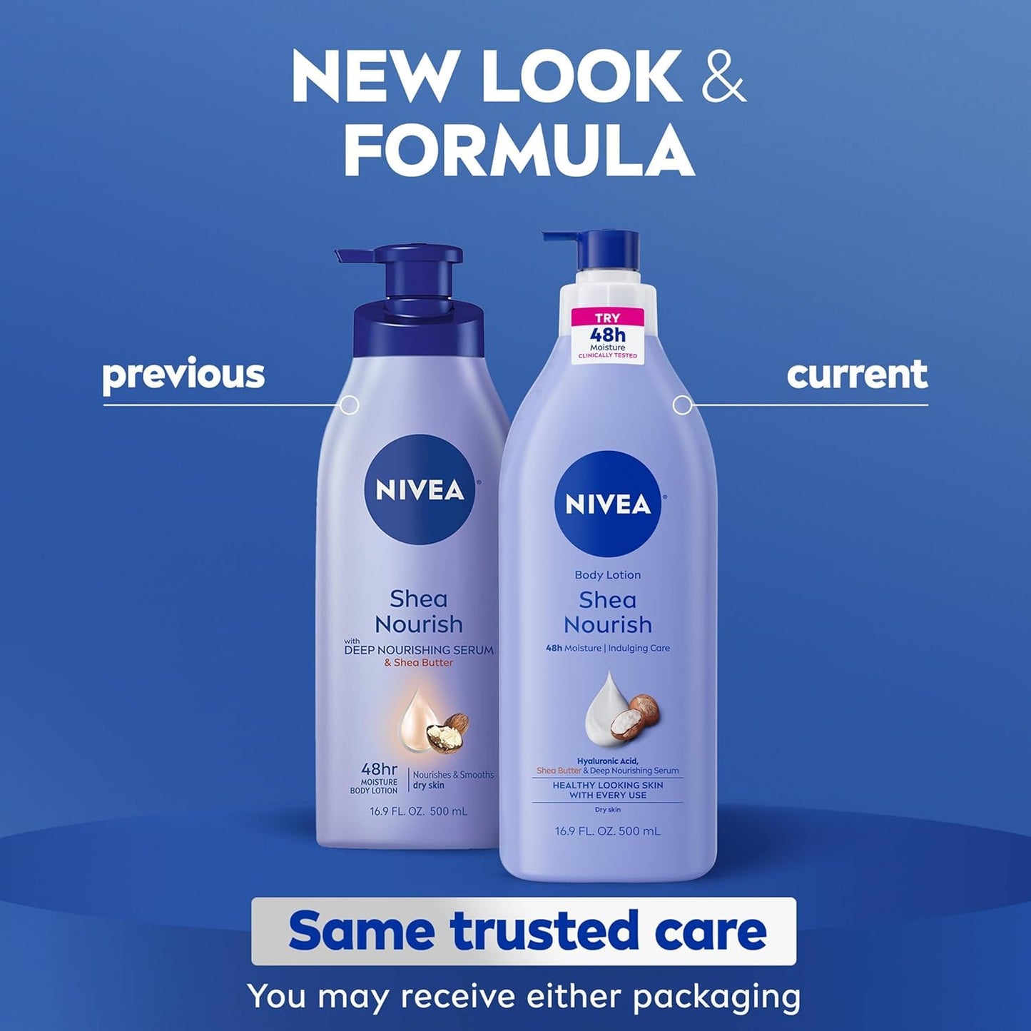 Nivea Shea Daily Moisture Body Lotion 16.9 Ounce Pump (Dry Skin) (500ml) (6 Pack) - Packaging May Vary Beauty & Personal Care NIVEA