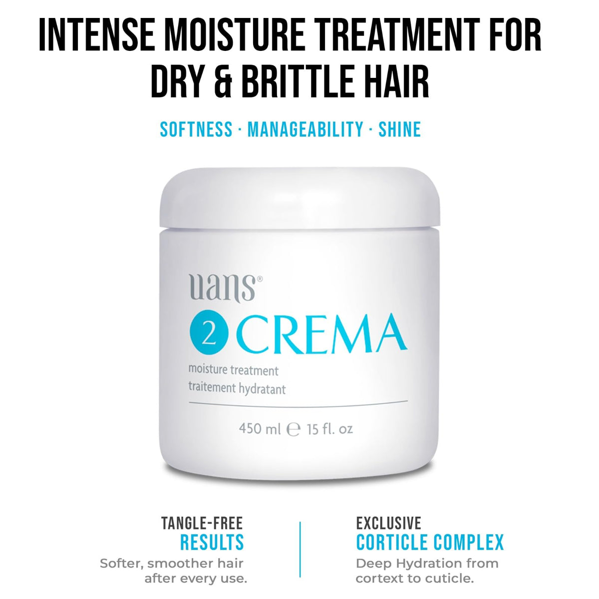 Uans Crema Moisture Treatment 450 ml / 15 fl. Oz