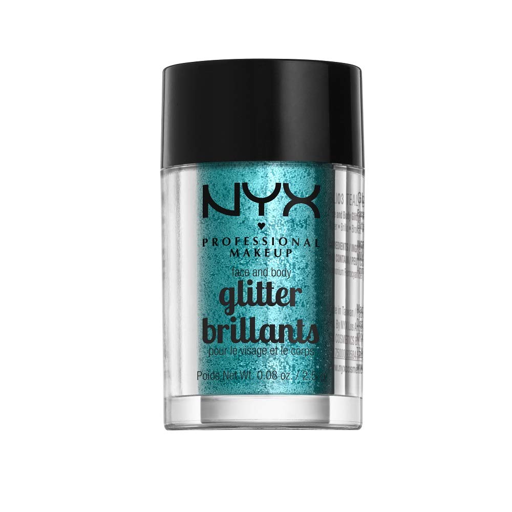 NYX PROFESSIONAL MAKEUP Face & Body Glitter, Teal Beauty & Personal Care NYX PROFESSIONAL MAKEUP