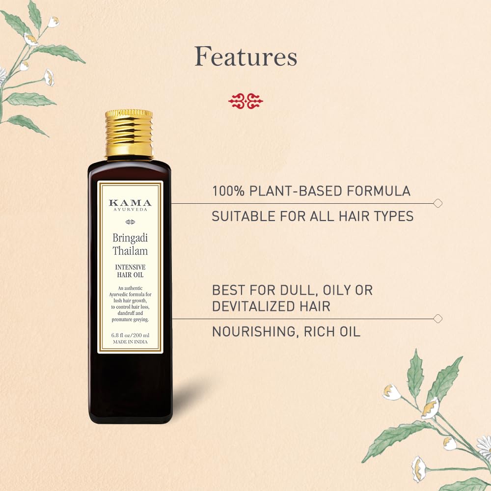 Kama Ayurveda Bringadi Tailam Oil, 200ML Beauty & Personal Care KAMA AYURVEDA