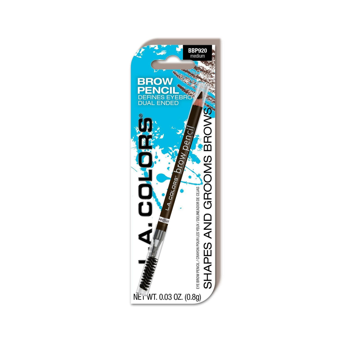 L.A. COLORS Brow Pencil (carded), Medium CBBP920A Beauty & Personal Care L.A. COLORS