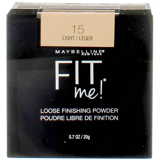 Maybelline Fit Me Loose Finishing Powder, 15 Light, 0.7 oz (Pack of 2) Beauty and Personal Care MAYBELLINE Default Title