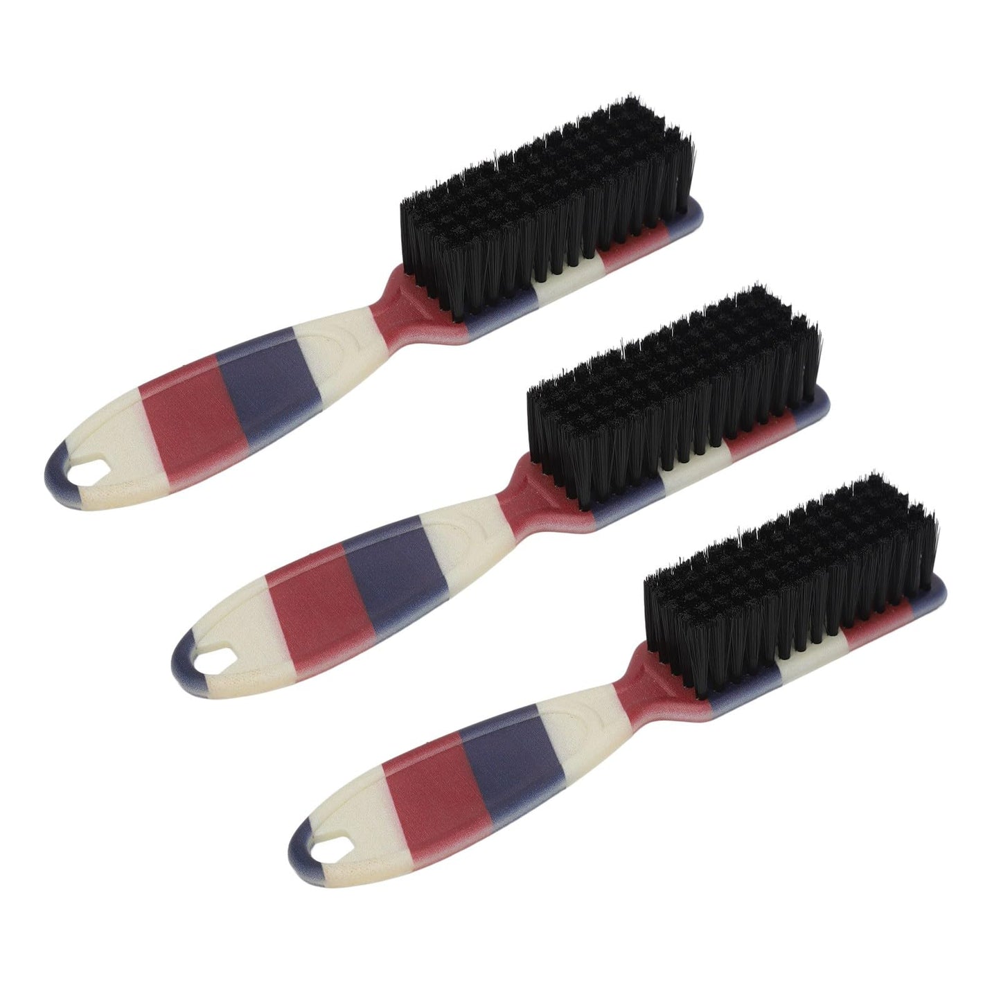 Soft Ergonomic Beard Fade Brush with Reinforced Nylon for Barber and Home Use - 3pcs Set for Comfortable Beard Styling and Cleaning Beauty and Personal Care Saluaqui