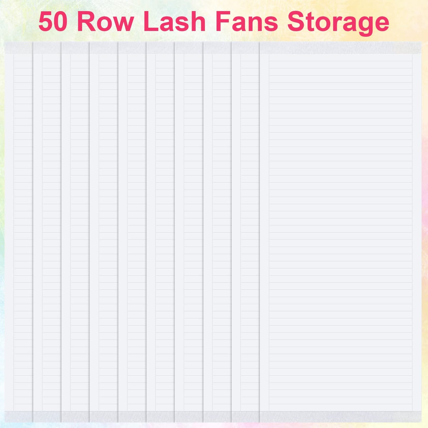 OIIKI False Eyelash Fans Paper Tape 1000pcs, Double Sided Adhesive Eyelash Fan Tape Holder Sticky Lash Strip, Eyelash Extensions Storage Tape Fast Fan Beauty & Personal Care OIIKI