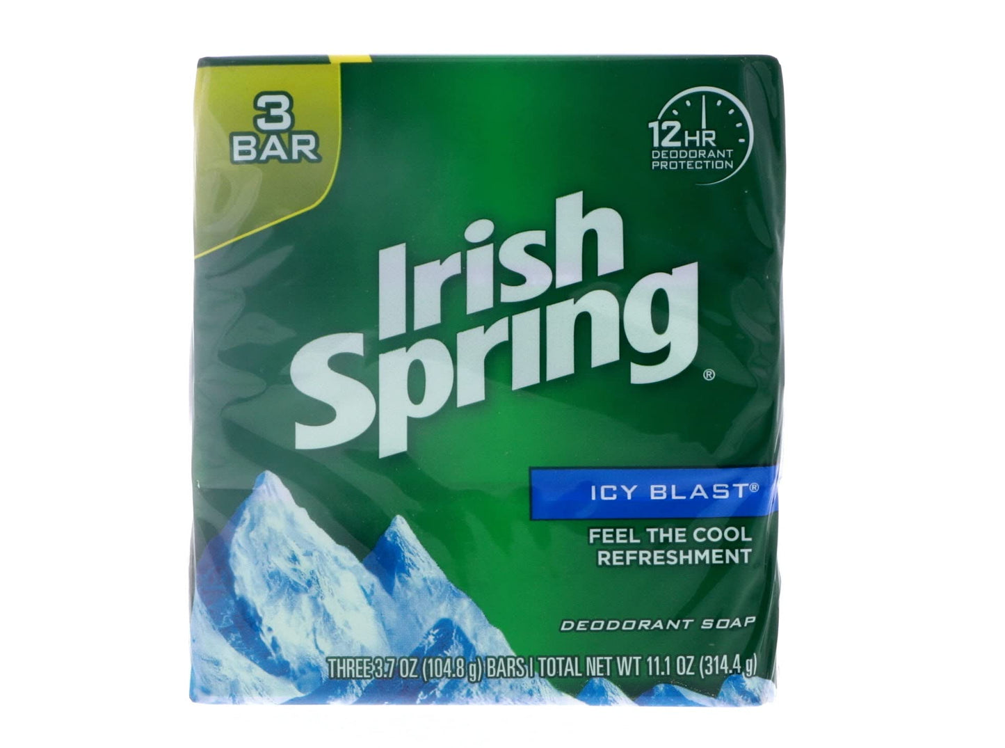 Icy Blast Deodorant Soap By Irish Spring 3.75oz, 3 Count Pack of 18 Beauty & Personal Care Irish Spring