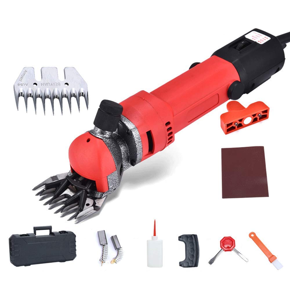Electric Sheep Shearing Clippers, Sheep Shears 1000W Shearing Machine Heavy Duty Electric Grooming Clippers Farm Animal Shave Tool with 6 Adjustable Beauty and Personal Care GagalU