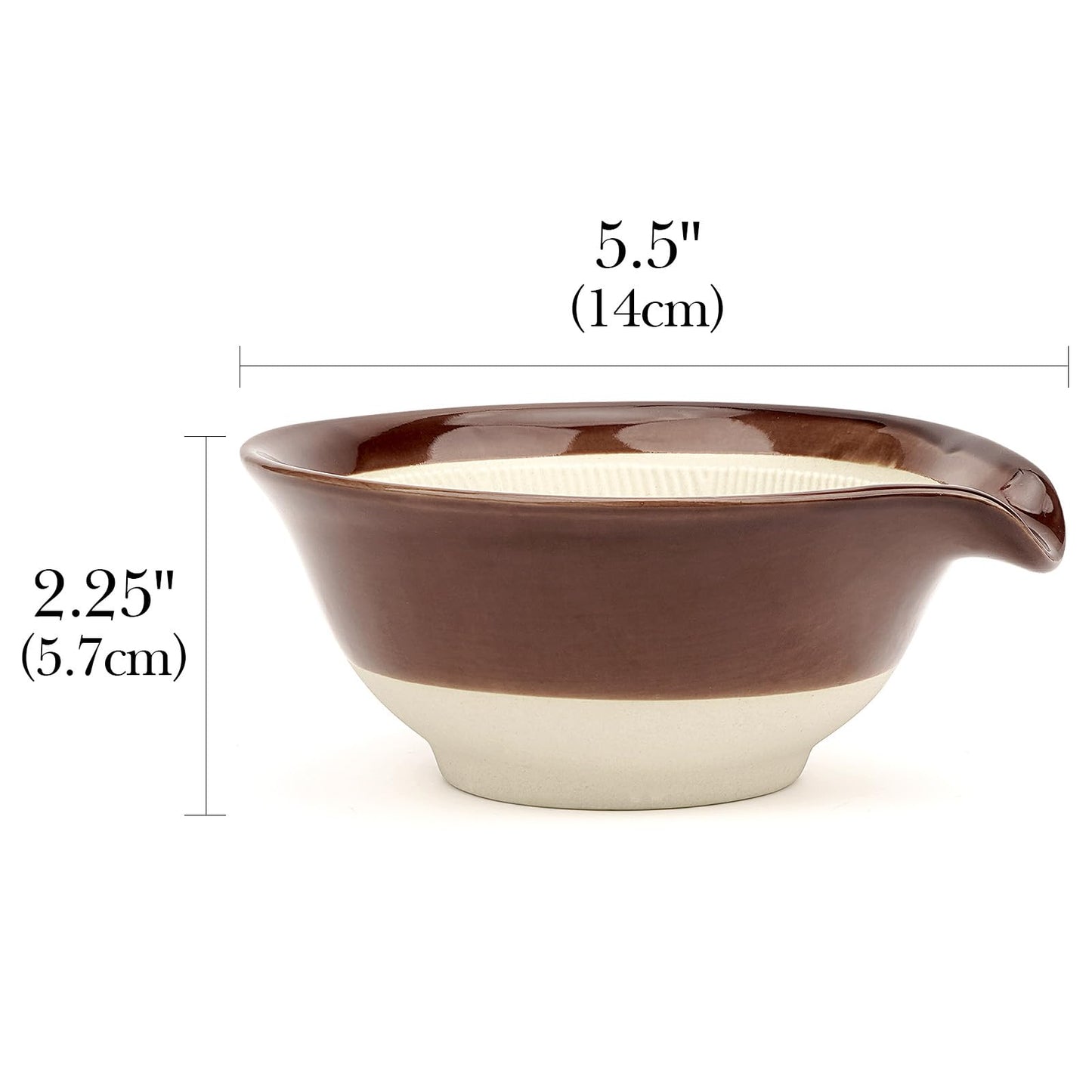 Linkidea Ceramic Shaving Bowl, Shaving Soap Lather Mug Cup for Men, Wide Mouth Barber Beard Wet Razor Shave Cream Cup, Brown Beauty and Personal Care Linkidea
