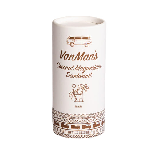 VanMan Magnesium & Vanilla Deodorant Stick - Natural Aluminum Free Deodorant for Women & Men - Effective Odor Control for Skin - With Tallow, Shea Beauty and Personal Care The VanMan Company