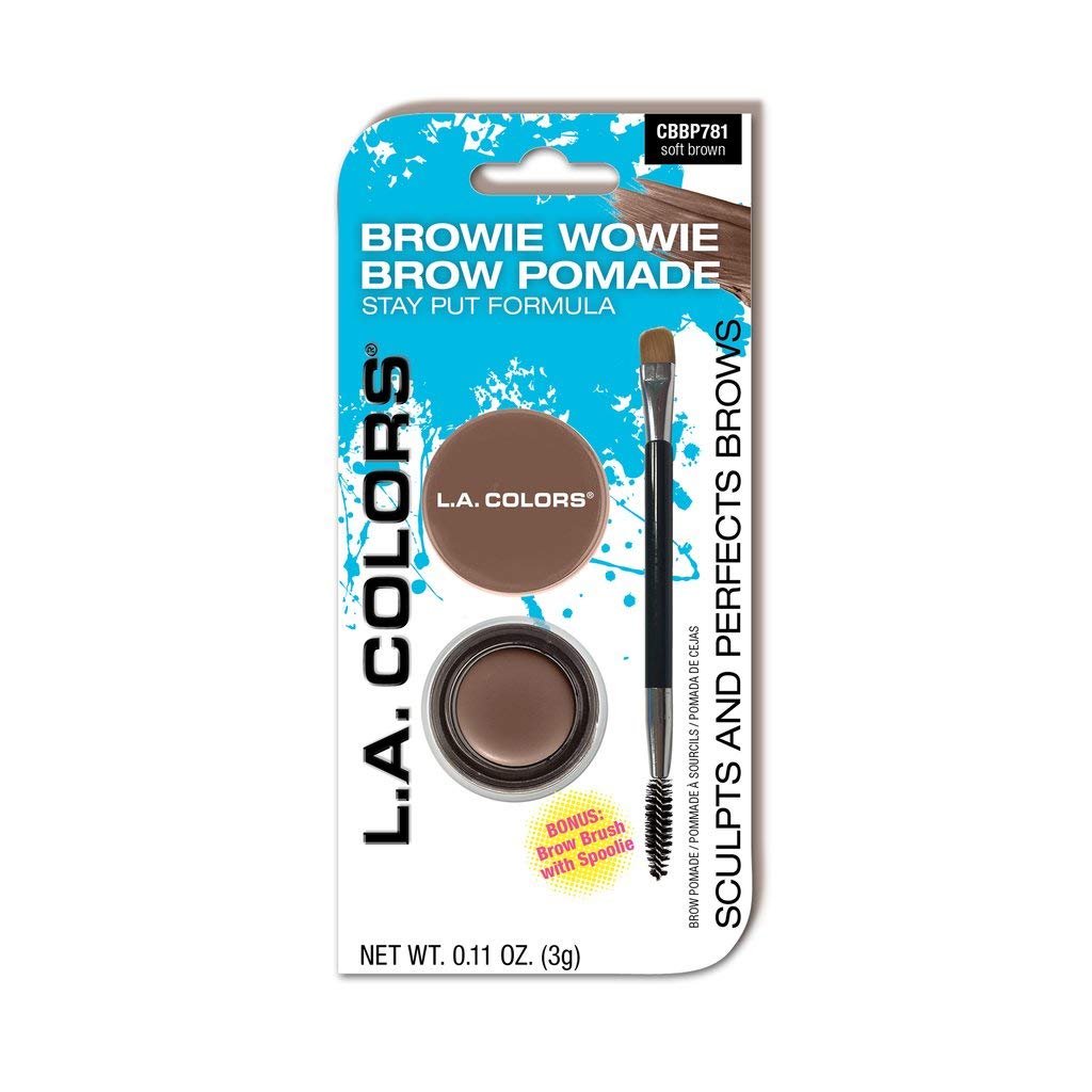 L.A. COLORS Browie Wowie Brow Pomade (carded), Soft Brown CBBP781A Beauty & Personal Care L.A. COLORS