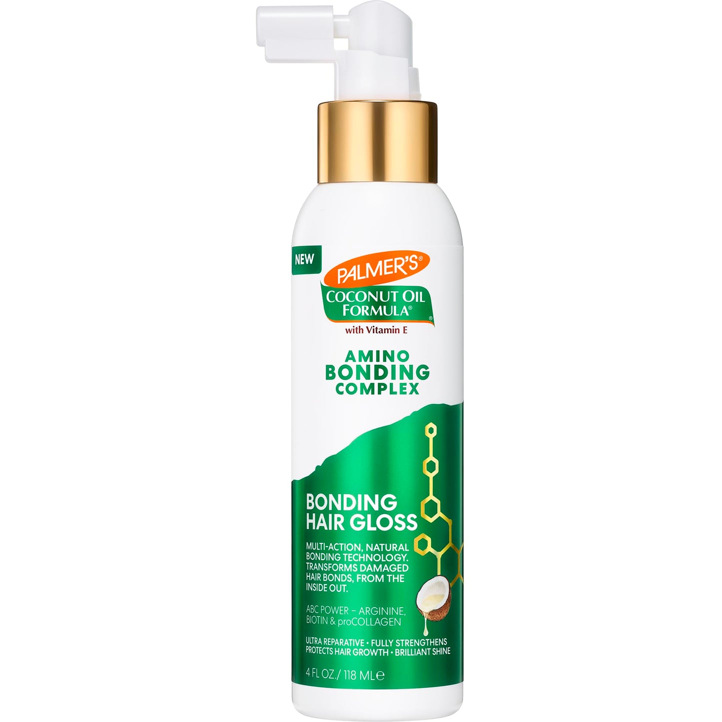 Palmer's Amino Bonding Complex Hair Gloss, Hair Shine Spray with Coconut Oil & Vitamin E, Hydrating, Heat Protectant, Anti Frizz, Adds Shine Beauty & Personal Care Palmer's