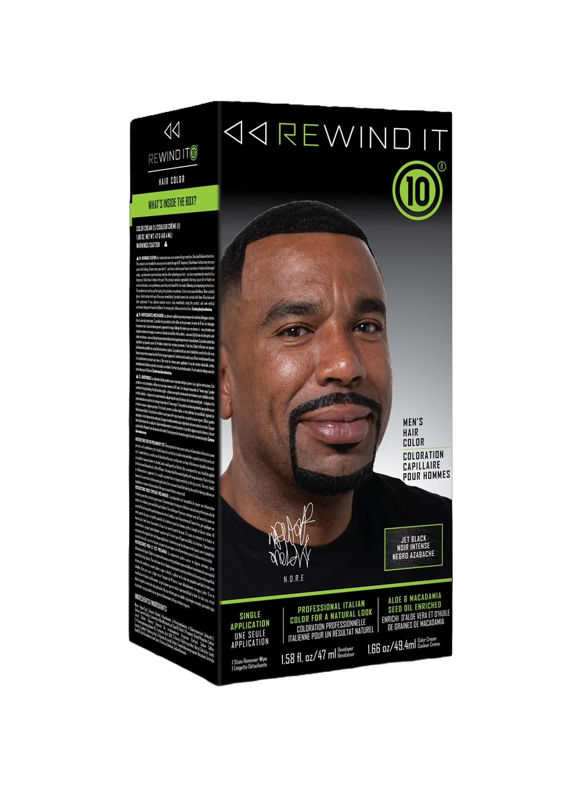 REWIND IT 10 Jet Black Men's Hair Color Beauty & Personal Care REWIND IT 10