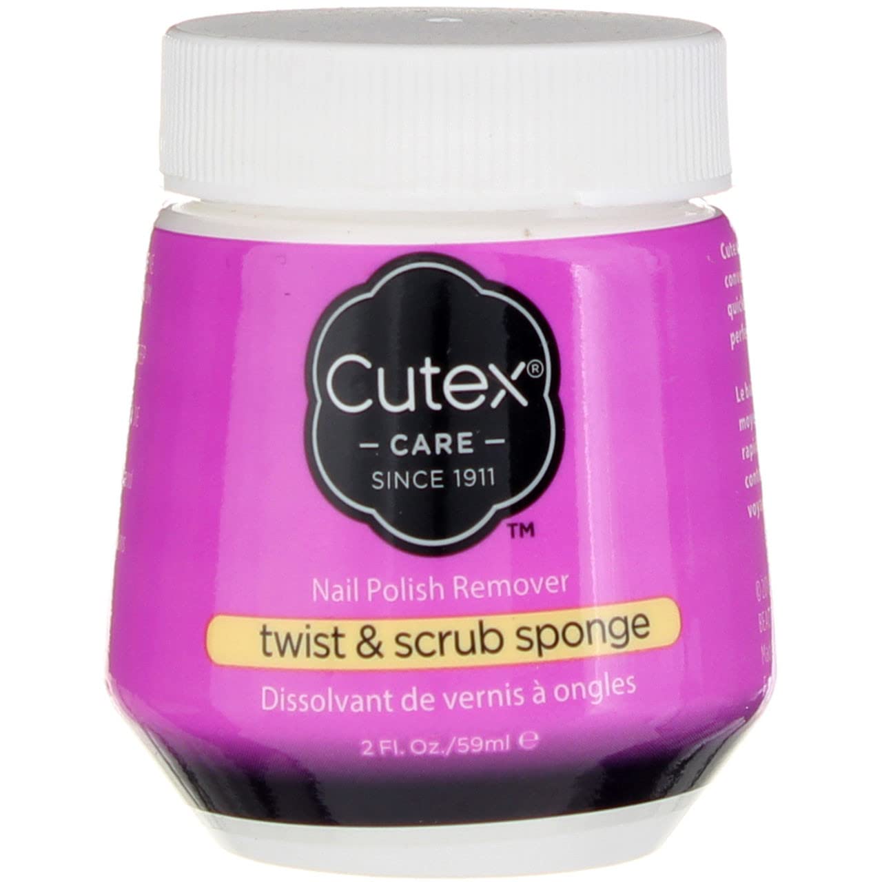 Cutex Nail Polish Remover Twist & Scrub Sponge 1.75 oz - 2 Pack Beauty & Personal Care Cutex