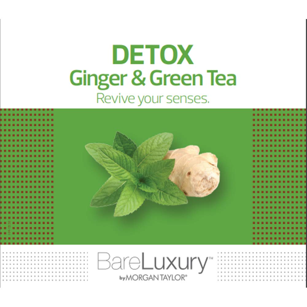 Morgan Taylor BareLuxury Detox Ginger & Green Tea Pump Lotion, 8 oz - Revitalizing & Purifying Lotion with Ginger & Green Tea Extracts for Clean Beauty & Personal Care Morgan Taylor