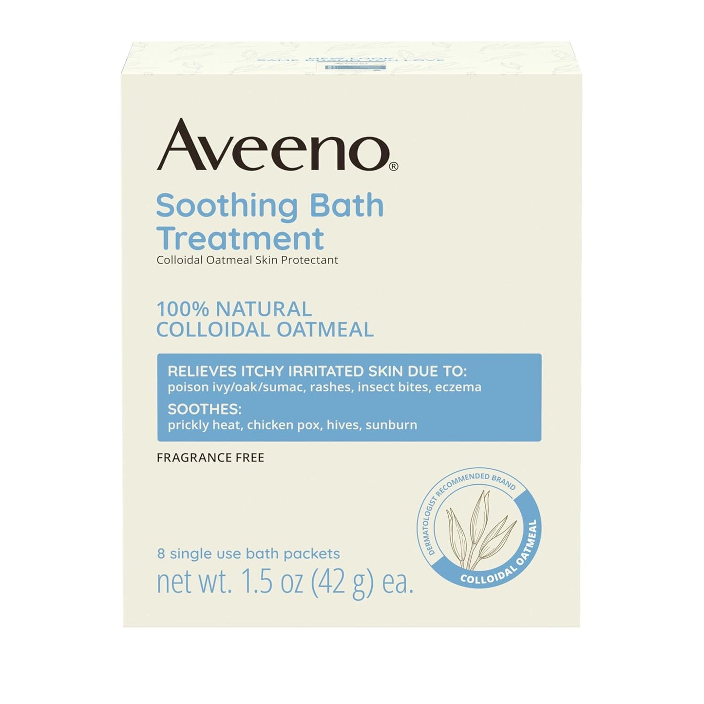 Johnson & Johnson 003640 Aveeno Irritant Relief Soothing Bath Treatment, 8 oz., 8 ct (Pack of 24) Beauty and Personal Care Johnson & Johnson