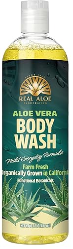 Real Aloe Body Wash with Aloe Vera Essential Oil, 16 Oz Beauty & Personal Care Real Aloe