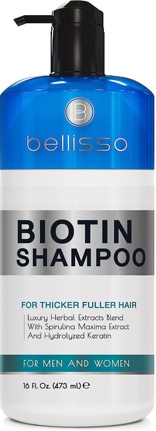 Biotin Shampoo for Thicker Stronger Hair - Volumizing & Thickening Shampoo for Men and Women - Sulfate Free, Salon Grade Formula to Boost Volume Beauty & Personal Care BELLISSO