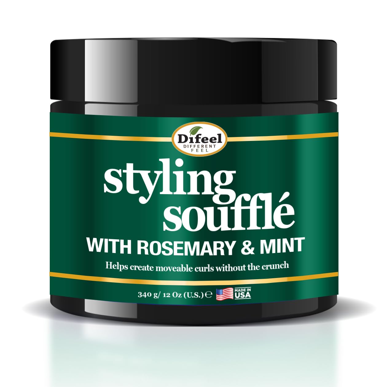 Difeel Rosemary & Mint Styling Soufflé 12 oz. - Nourishing Curl Defining Souffle for Wavy Hair, Curly Hair & Coils Beauty & Personal Care Difeel