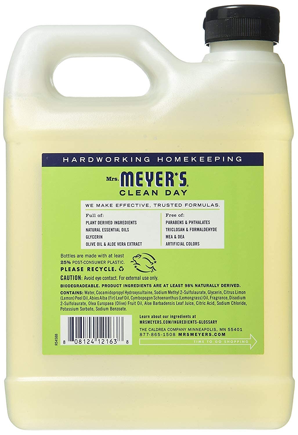 MRS. MEYER'S CLEAN DAY Liquid Hand Soap Refill Lemon Verbena, 33 Fl Oz (Pack of 2) Beauty & Personal Care Mrs. MEYER'S