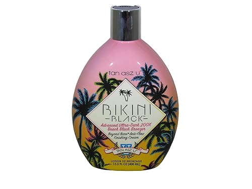 Tan Asz U BIKINI BLACK Advanced Ultra-Dark 200x Black Bronzer - 13.5 oz. Beauty & Personal Care Tan Asz U