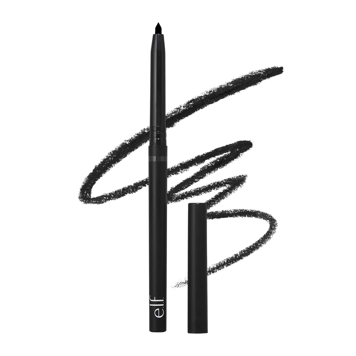 e.l.f. No Budge Retractable Eyeliner, Creamy, Ultra-Pigmented & Waterproof, Creates Bold & Defined Lines, Vegan & Cruelty-Free, Black Beauty & Personal Care e.l.f.