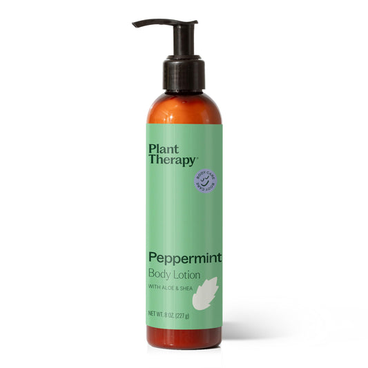 Plant Therapy Peppermint Body Lotion with Aloe and Shea, Hydrate and Nourish Skin with Botanical Ingredients, 8 oz Beauty & Personal Care Plant Therapy