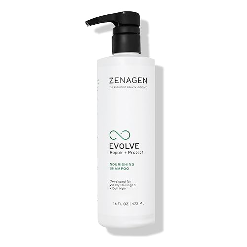 ZENAGEN Evolve Repair + Protect Nourishing Shampoo (Unisex) | Repairs & Strengthens Damaged Hair, Promotes Thicker Fuller Hair, Plant-Based Beauty & Personal Care Zenagen