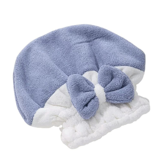 HIONJIN Dry Hair Cap Women's Double-Layer Thickened Quick-Drying Two-Color Baotou Scrub Hair Shower Cap(E) Beauty and Personal Care HIONJIN