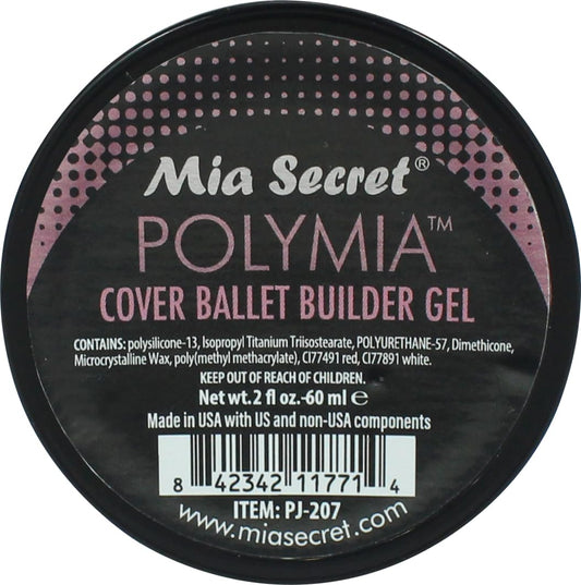 Mia Secret - 2oz POLYMIA polysilicone Gel Nail Builder - UV Led - Builder gel (Cover Ballet)