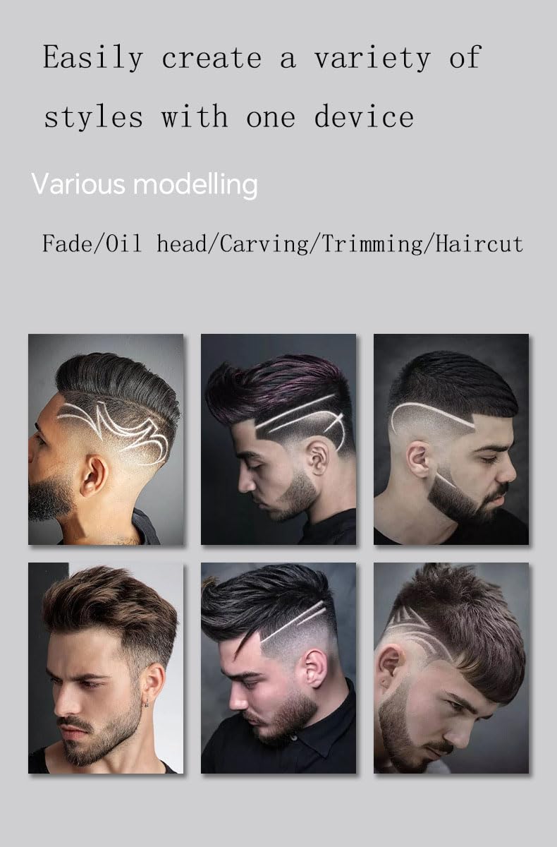 QDKVTNDJZ Professional Hair Clippers for Men Cordless Electric Beard Trimmer,Barber for Cutting & Grooming with LED Display,3 Guide Combs Beauty and Personal Care QDKVTNDJZ