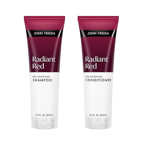 John Frieda Radiant Red Boosting Shampoo and Conditioner Bundle, Red Hair Shampoo and Conditioner, 8.3 Fl Oz, Pack of 2 Beauty & Personal Care John Frieda
