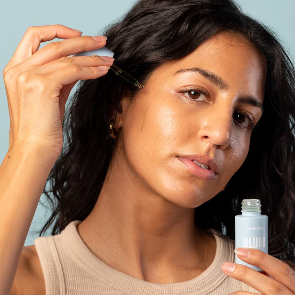 Blume Meltdown Face Oil for Women & Men - Non-Comedogenic Acne Serum with Rosehip Oil, Blue Tansy & Black Cumin Seed - Helps Reduce Redness, Smooth Beauty & Personal Care Blume