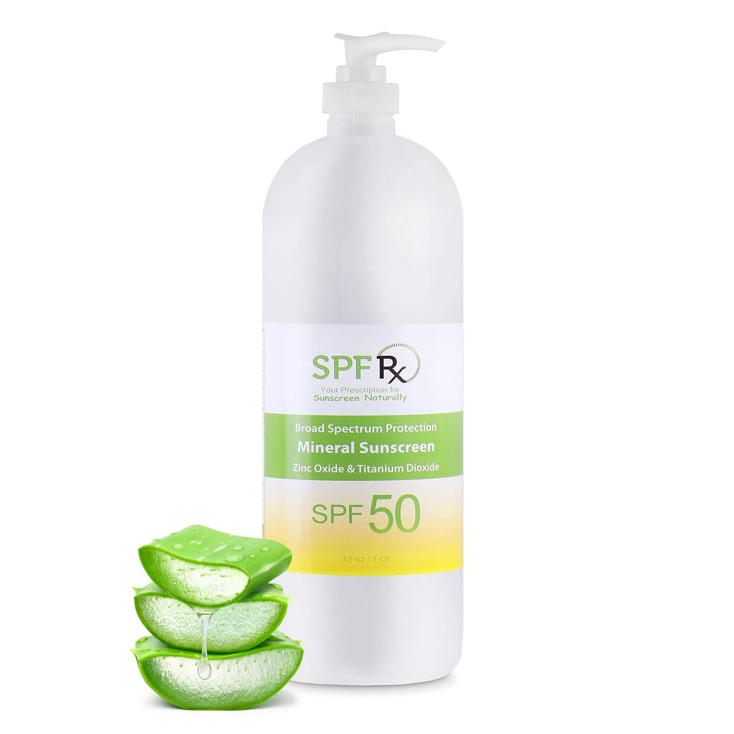 SPF Rx, SPF 50 Mineral Broad Spectrum Sunscreen, with Zinc Oxide and Titanium Dioxide, Waterproof, Sweat-Proof Beauty & Personal Care SPF Rx