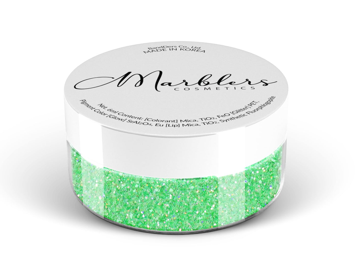 MARBLERS Holographic Face & Body Glitter [Rainbow Green] 0.18oz (5g) | Fine | Non-Toxic | Vegan | Cruelty-Free | Festival, Rave & Party Makeup | Eye Beauty & Personal Care MARBLERS